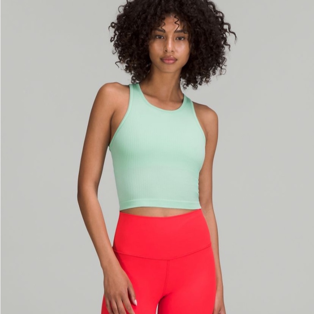Lululemon Ebb to Street Cropped Racerback Tank